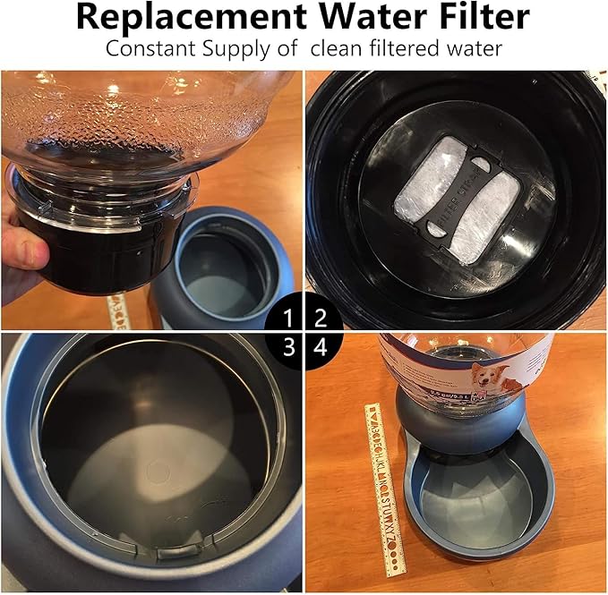 Dog Water Filter Replacement, Pet Fountain Filter Replacement Compatible with Petmate Replendish Mason Pet Water Fountain, Filter for Dog Water Dispenser -16 PACK