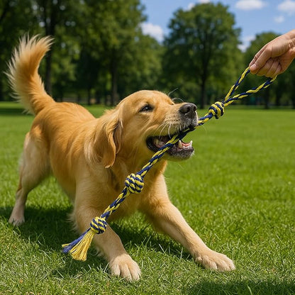 Dog Rope Toys Heavy Chew Toys for Medium & Large Breed Dogs – Durable Rope Toy, for Teething, Chewing, and Interactive Play (7 pcs Dog Toys Combo)