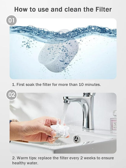 WOPET Cat Water Fountain, 67oz/2L Automatic Pet Water Dispenser for Cats & Small Dogs, Ultra Quiet Sleep-Friendly Pump, BPA-Free, 2 Flow Modes, Visible Water Level, 3-Stage Filtration