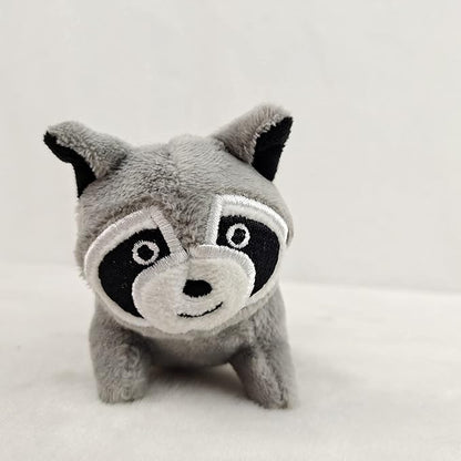 Glow Pups Hide and Seek Dog Toy, Interactive Plush Raccoon in Tree Burrow, Squeaky Woodland Style Dog Toys for Small Dogs, Mental Stimulation, Medium Size Tree with 4 Raccoon