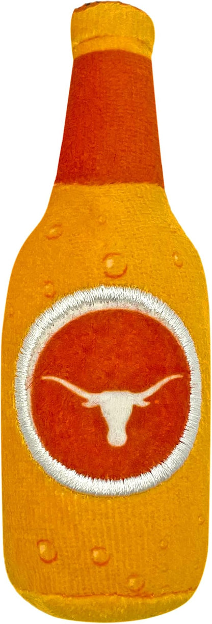 Best Plush CAT Toy - NCAA Texas Longhorns Complete Set of 3 Piece Cat Toys Filled with Fresh Catnip. Includes: 1 Helmet Cat Toy, 1 Football Cat Toy with Feathers & 1 Beer Bottle. Beautiful Team Logos