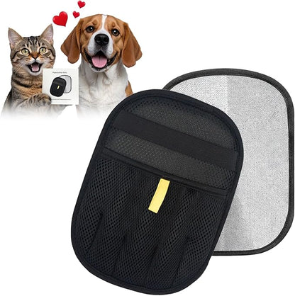 Pawsome Pets Pet Hair Removal Glove Gift Set for Cats & Dogs, Upgraded Five-Finger Electrostatic Pet Hair Gloves, Reusable Magic Brush Pet Hair Remover Tool for Laundry, Couch, Carpet, Car Seat