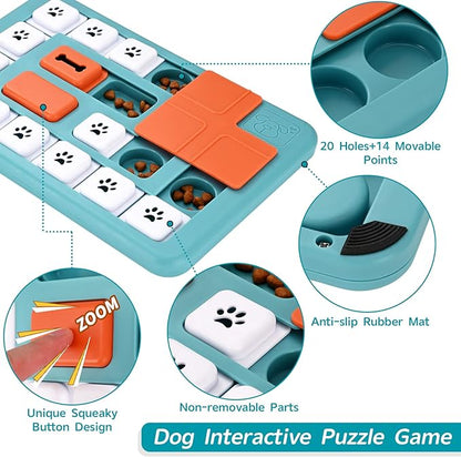 Dog Puzzle Toys - Interactive IQ Training & Mental Stimulating Toys for Large, Medium & Small Dogs