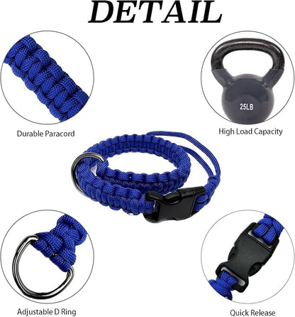 Hands Free Adjustable Wrist Strap for Dog Leash,Security Strap for Retractable Dog Leashes,Blue