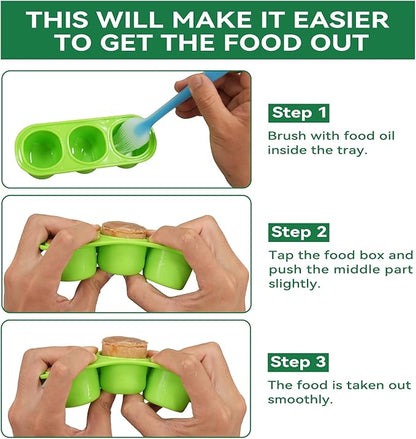 Dog Frozen Treat Toy Accessory(2PC Silicon Trays),This Accessory can be Matched with the Shape of the Stump/Without Stumps