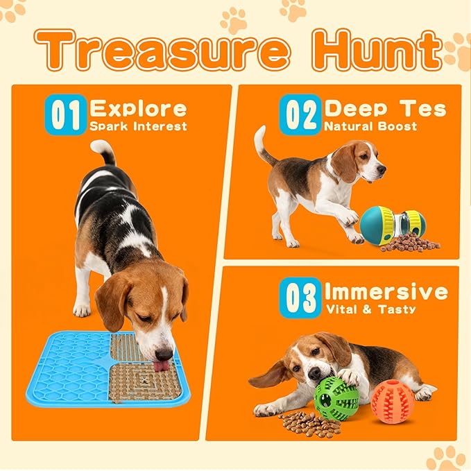 Interactive Treat Dispensing Toys for Smart Puppy Middle Dogs to Keep Them Busy, Cognitive Enrichment Dog Puzzle Slow Feeder Ball Toy (Feeder Toy（Green）)
