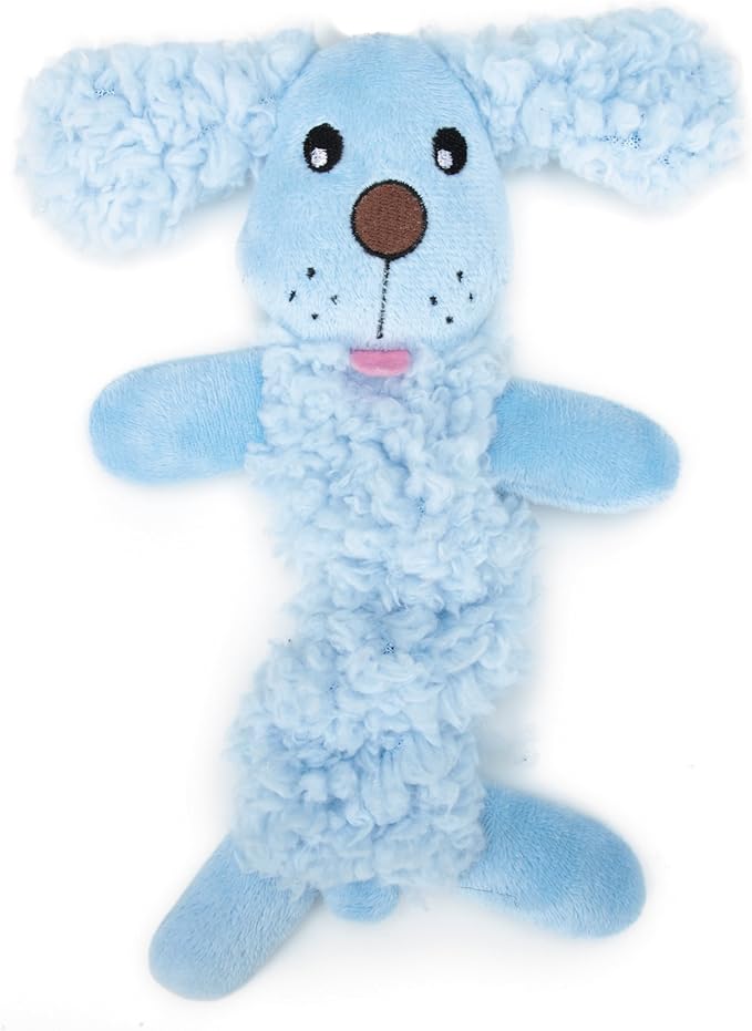 Grriggles Baby Bark Bungee Pup Toy, Blue Small