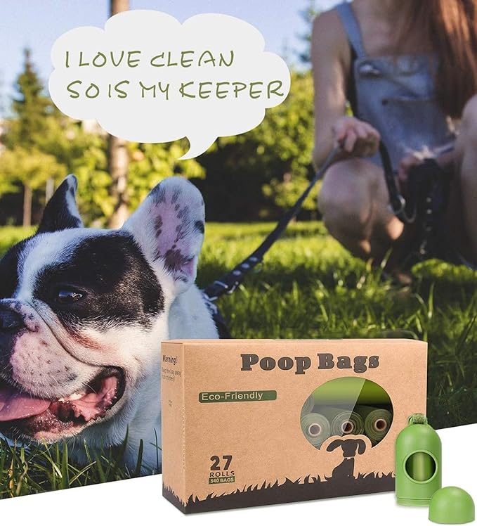 Dog Poop Bag Biodegradable - 540 Count Dog Waste Bags with Dispenser, Extra Thick Strong Leak Proof Poop Bags for Dogs Doggy | Scented