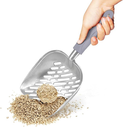 SunGrow Large Cat Litter Scoop, Life Transforming Cat Scooper, Reduces Hand Fatigue, Saves Clear Litter, Makes Scooping Faster and Easier