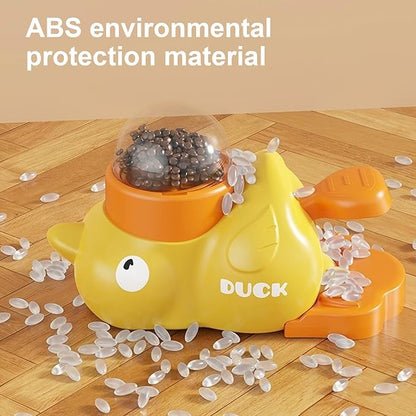 2-in-1 Interactive Dog Puzzle Toy & Slow Feeder – Fun Treat Dispenser for Small & Medium Dogs, Anti-Gulping Duck-Shaped Design, Reduces Bloating & Boredom, No Battery Required (White-A)