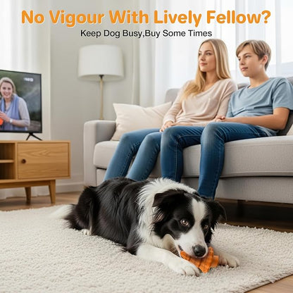 Dog Chew Toy-Tough&Durable Dog Toys for Aggressive Chewers,Christmas Tree Style&Beef Smell Squeaky Chew Toy -for Small Medium and Large Dogs.