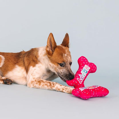 Fringe Studio Plush Dog Toy, It's My Barkday, Pet Shop Collection (314226)