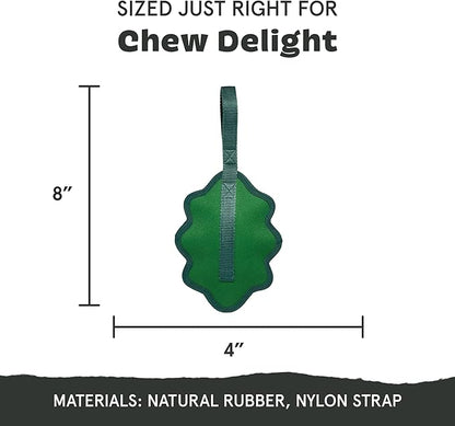 Barkbox Green Chew Leaf Dog Toy for Small Dogs – 2-in-1 Design with Mixed Textures and Surprises, Perfect for Tough Chewing and Playful Pups
