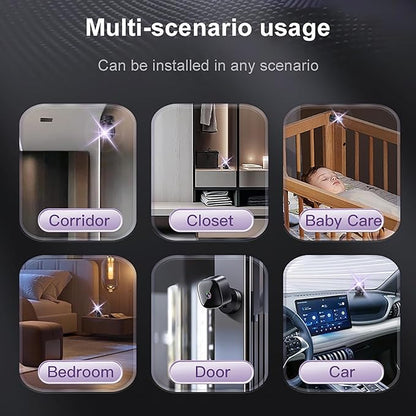 Mini Camera Wireless 1080P HD Indoor Camera for Indoor Security with App Control, Motion Detection, Night Vision, Wireless WiFi Rechargeable Pet Camera for Home/Office