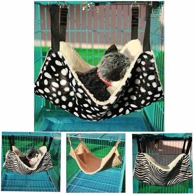 OUNONA 2pcs Reversible Cat Hammock Breathable Hanging Pet Bed 35x35cm Double-Sided Sleeping Pad for Indoor Cats Summer Lounger