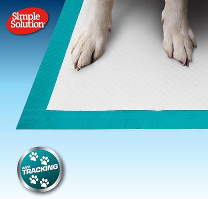 Simple Solution All Day Puppy Training Pads – Lavender Scented Leak-Proof Pee Pads for Dogs – Disposable and Absorbent for Housebreaking and Indoor Use – 23 x 24 Inches – 100 Count