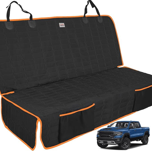 Reliadura Dog Car Seat Cover for Back Seat, Car Seat Covers for Pets, Nonslip Backseat Cover Protector, Washable Bench Seat Covers for Trucks & SUV