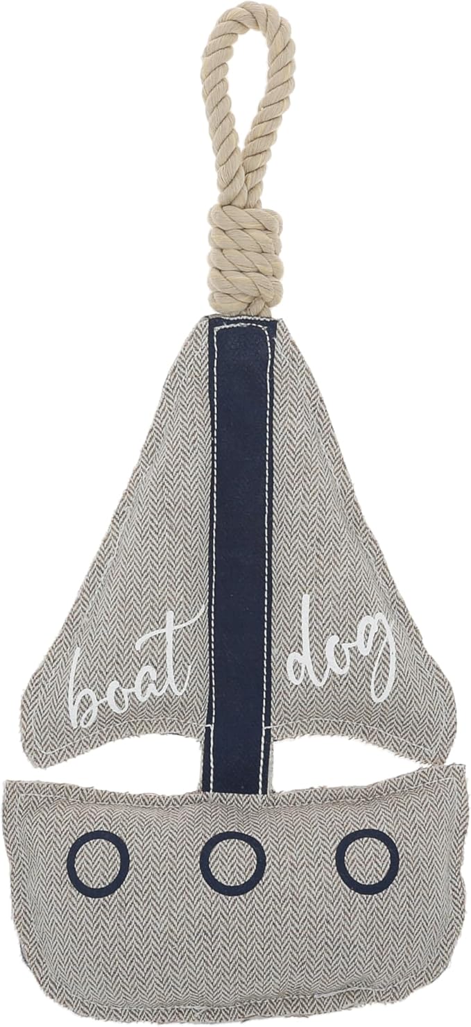 Pavilion Gift Company - Boat Dog - Dog Toy On Rope Tug of War Puppy Doggy K9 Lover Parent Boating Outdoor Gift