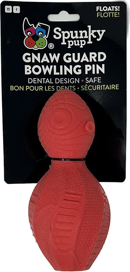 Spunky pup Gnaw Guard Toy, Bowling Pin 1-Pack (Colors May Vary)