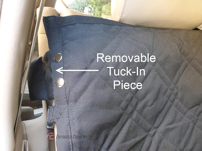 Formosa Covers Deluxe Dog Car Seat Hammock Quilted Cover with Non-Slip Backing Best for Cars Trucks and SUVs Make Travel with Your Pet Always an Option - 56" W x 60" L, Black