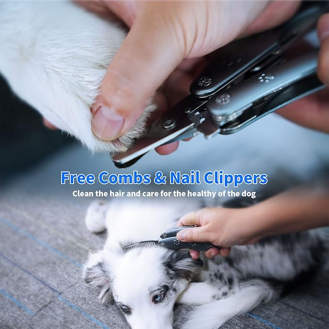 【‌Clearance Sale of Old Editions‌】 Heavy Duty Dog Nail Clipper for Large Dog Thick Nail, 3in1 Professional Dog Nail Trimmer Sharp Blade