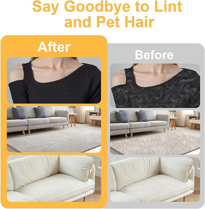 Pet Hair Removal Glove for Cats & Dogs, 2025 Newly Upgraded Electrostatic Pet Hair Removal Gloves, Reusable Pet Hair Remover Tool for Clothing, Couch, Carpet, Car Seat (2PCS)