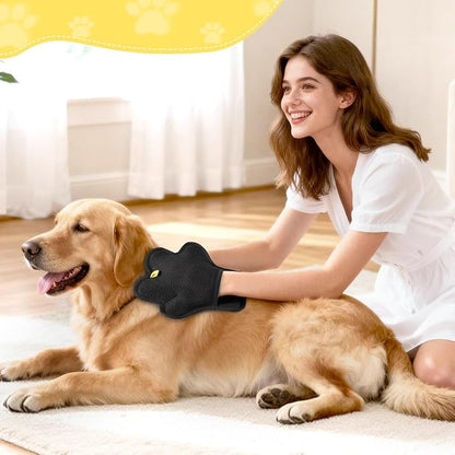2PCS Pet Hair Removal Glove for Cats and Dogs,Upgrade Reusable Electrostatic Magic Brush Pet Hair Removal Grooming Gloves Tool for Furniture, Bed Sheets,Couch,Clothes,Carpet,Car Seat (2)