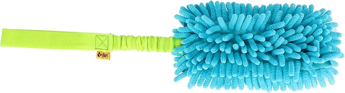 Dingo Waldemar Rutkowski Shaggy Nubby Plush tug Toy for Dogs, Training and Agility, Chasing Games and tug of war, Bungee Handle Assorted Color 15575