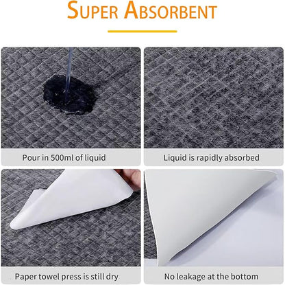 Dog and Puppy Pee Pads 50 Count, 28'' x 34'' Charcoal Odor-Control Puppy Pads with Leak-Proof Quick-Dry Design, Pet Training Pads for Potty Training Strong Absorbency