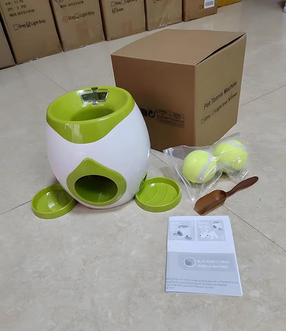 Latest Automatic Dog Ball Launcher Tennis Ball Reward Machine for Small Medium Large Dogs Indoor Outdoor Training Automatic Feede for Interactive Dog Training, pet Play and Feeding Machine
