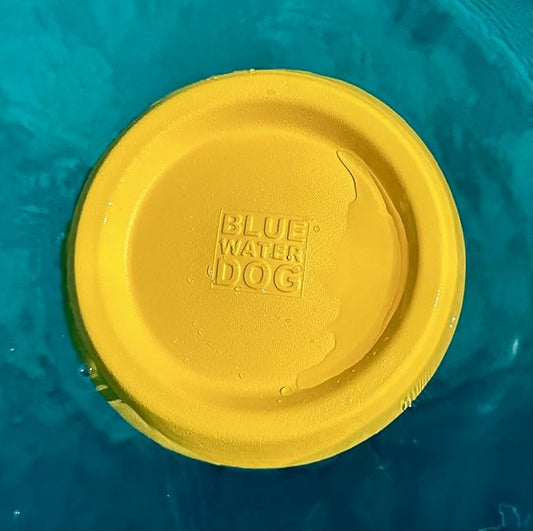 Frisbee, Floating, Waterproof, Lightweight, Durable Foam, Aerodynamic Disc for Medium and Large Dogs - Frisbee for Fetch, Catch, Dock Diving, Play, 8.5” (Yellow)