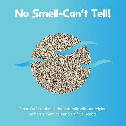 SmartCat All Natural Clumping Cat Litter, 10 Pound (160oz 1 Pack) - Alternative to Clay and Pellet Litter - Chemical and 99% Dust Free - Unscented and Lightweight