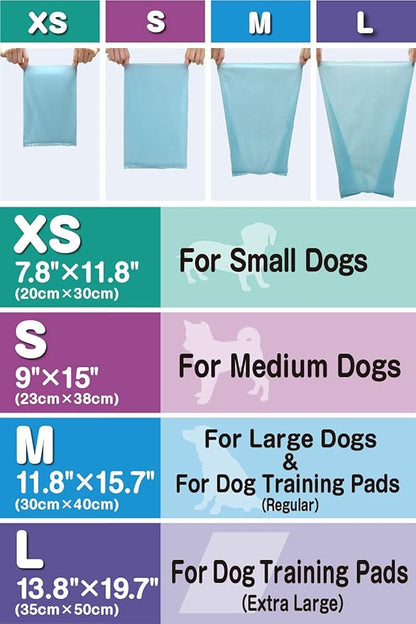 BOS Amazing Odor Sealing Dog Poop Bags - Durable and Unscented [Size: M, Color: Light Blue] (90 Count, Pack of 2) (180 Bags)