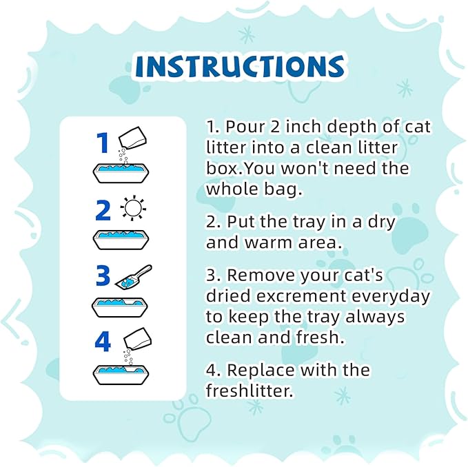 NEWORD Crystals Cat Litter Health Indicating Silica Gel Cat Litter, Color-Changing, 8 lb, Urine PH Level Detection Health Monitoring Non-Clumping Superior Odor Control Absorbent Lightweight, Unscented