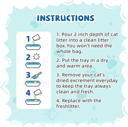 NEWORD Crystals Cat Litter Health Indicating Silica Gel Cat Litter, Color-Changing, 8 lb, Urine PH Level Detection Health Monitoring Non-Clumping Superior Odor Control Absorbent Lightweight, Unscented