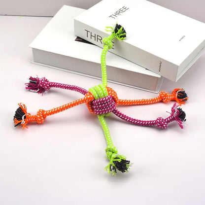 30 Inch Dog Rope Toy for Tug of War, Heavy-Duty Braided Cotton Rope Toy for Medium & Large Dogs, Interactive Chew & Dental Cleaning Toy