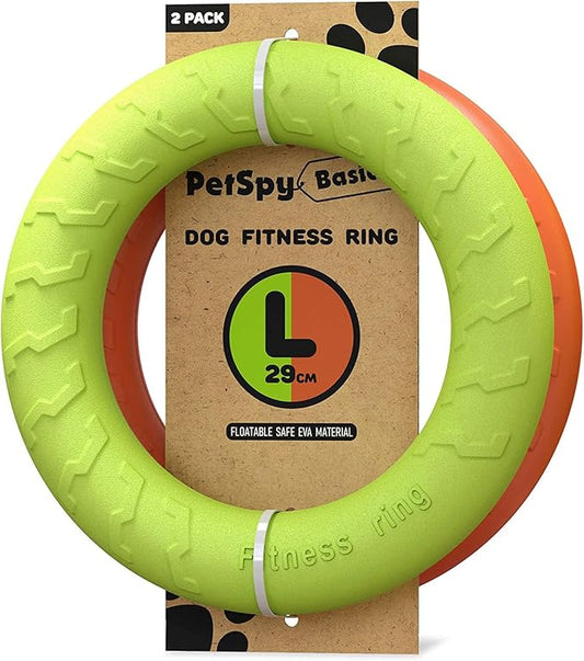 PetSpy Dog Ring Toy – Flying Ring for Outdoor Play, Floating Training & Fetch Toy for Throwing, Catching & Chewers – Durable EVA Flying Disc for Small, Medium & Large Dogs