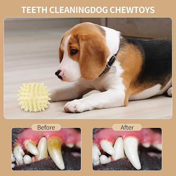 4PCS Puppy Teething Toys Set for Small Breeds, Soft Rubber Chew Rings & Durable Rope Toys for Teething Relief, Interactive Play & Dental Health(Style 15)