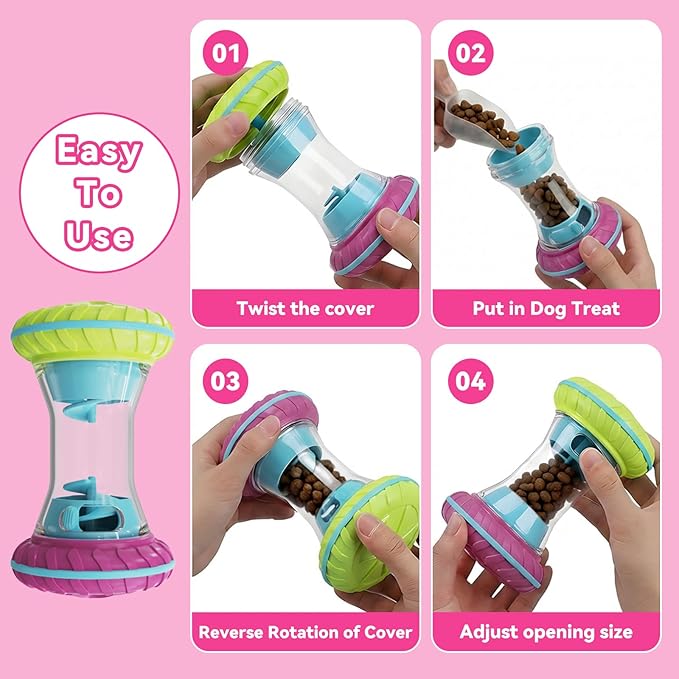 MateeyLife Interactive Dog Puzzle Toys for Small Medium Large Breed - Durable Smart Puppy Enrichment Dogs Toy to Keep Them Busy, Mental Brain Stimulation Treat Dispensing Training & Slow Feeder