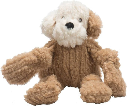 HuggleHounds Knottie Plush Dog Toy - Dog Stuffed Animal Toy, Puppy Toys, Squeaky Dog Toy for Small, Medium & Large Dogs, Durable Plush to Keep Them Busy - Lulu HuggleMutt, Small