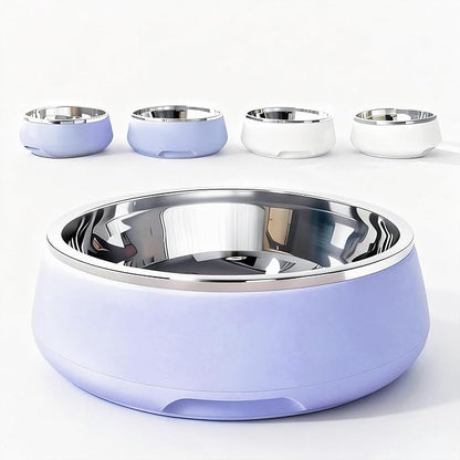 Purple Dog Bowl,32oz,Dog Bowls Stainless Steel,Dog Food Bowls for Medium Dogs,Dishwasher Safe