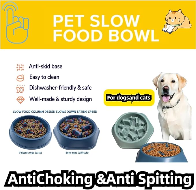 Slow Feeder Dog Bowls- Promote Healthy Eating Habits,Dog Puzzle Feeder,Anti-Gulping Puzzle Design for Small/Medium/Large Pets, Reduce Bloat & Improve Digestion (Pink)