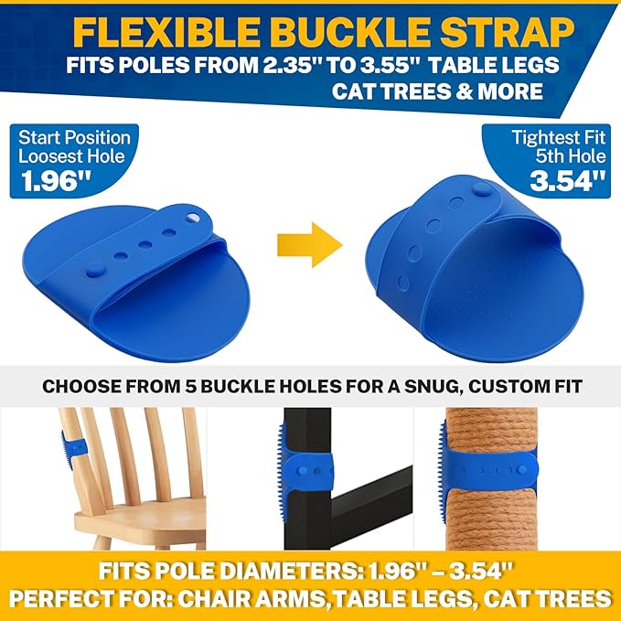 5PCS Pet Cat Grooming Brush, Adjustable Silicone Grooming Brush, Cat Self-service Scratcher, Silicone Grooming Belt Pad, Suitable For Cats (Self-service And Handheld)