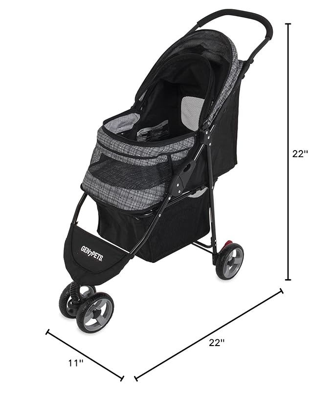 Gen7 Pet Starry Night Gray Regal Plus Pet Stroller, One Size (G2320SN)