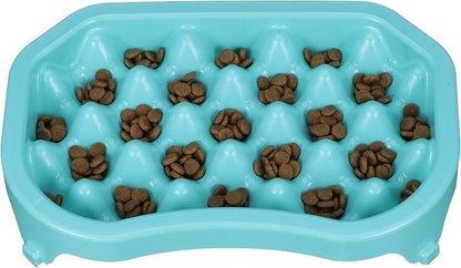 Neater Pet Brands Neater Slow Feeder Dog Bowls, Slows Down Fast Eaters to Help Digestion & Prevent Overeating, Non-Slip Dog Bowl, BPA-Free, Holds 6 Cups of Food for Medium to Large Breed Dogs or Puppy