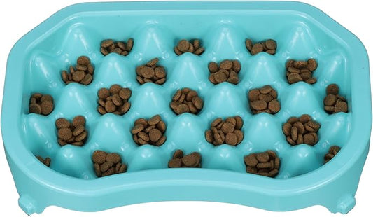 Neater Pet Brands Neater Slow Feeder Dog Bowls, Slows Down Fast Eaters to Help Digestion & Prevent Overeating, Non-Slip Dog Bowl, BPA-Free, Holds 6 Cups of Food for Medium to Large Breed Dogs or Puppy