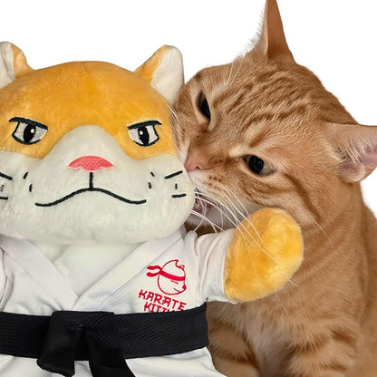Cat Puppet Toy with Arm Sleeve – Boxing & Arm Wrestling Glove for Cats with Realistic Movements, Catnip Pocket & Crinkle Ears