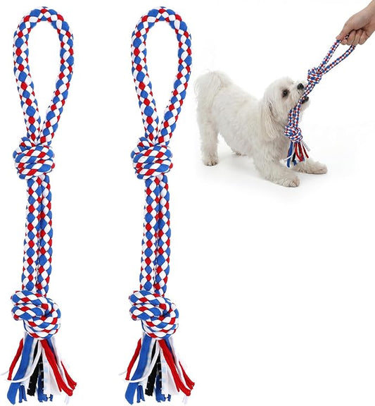 2pcs Small Dog Rope Toys, Puppy Rope Toys Teething, Rope Puppy Teething Toy for Aggressive Chewers for Puppys Small Dogs Teeth Health, Relieve Boredom