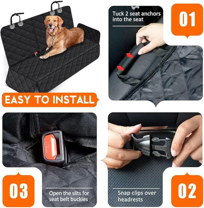 Dog Car Seat Cover for Back Seat for Genesis GV80 5 Seats 2021-2025, Dog Hammock for Car Waterproof Scratch Proof Back Seat Cover Accessories