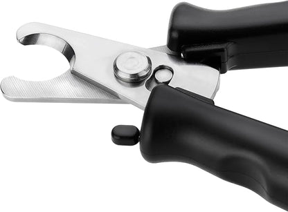 Tweezerman Large Nail Clippers for Dogs & Cats, Manual Professional Cat & Dog Nail Trimmer with Ergonomic Handle
